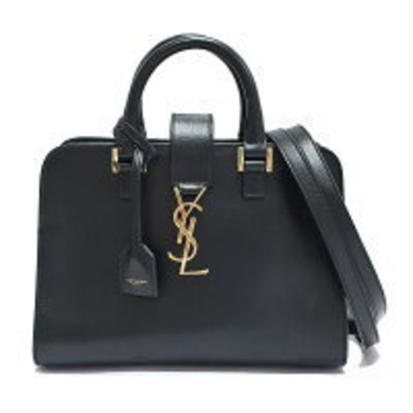 Saint Laurent Bag Cabas Leather Baby Shoulder Black - Picture 1 of 11